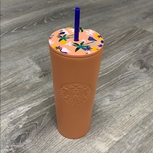 Starbucks matte floral lid tumbler